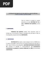Contrato de Honorários Advocatícios Com Cláusula Quota Litis