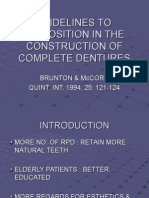Guidelines to Lip Position in the Construction of Complete Dentures