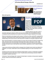 NFL Commissioner Goodell Promises Broad Changes Offers No Specif