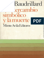 Baudrillard Jean - El Intercambio Simbolico Y La Muerte