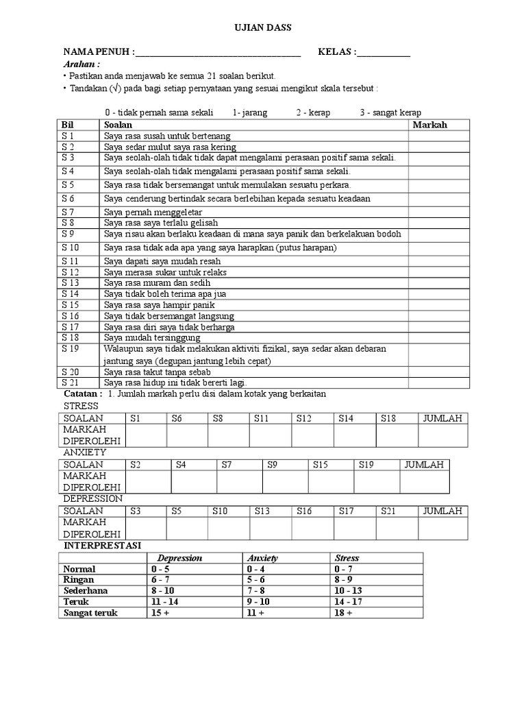 Soalan Ujian Dass Helowinm