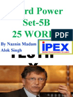 Word Power Set-5B 25 Words: by Naznin Madam Alok Singh