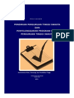 Prosedur Pendirian PTS Penambahan Prodi PTS