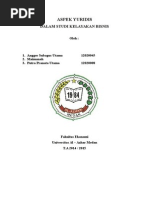 Download Aspek Yuridis Dalam Studi Kelayakan Bisnis by Angger Subagus Utama SN257487439 doc pdf