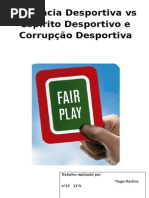 Violência Desportiva Tiago Martins