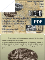 Le Musée d’ethnographie du Trocadéro et le Musée de l’Homme face ou dans le Muséum ?