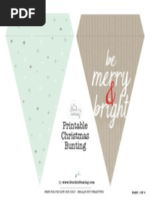 1 Christmas Bunting