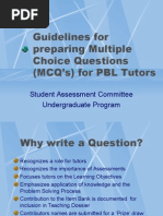 Guidelines For Multiple Choice Questions MCQ S 4426