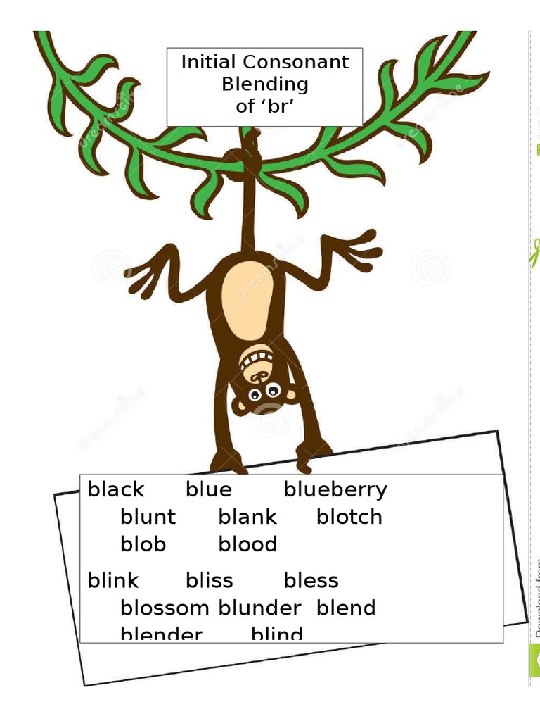 Initial Consonant Blending | PDF | Cooking, Food & Wine | Self-Improvement