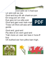 Muckle Welsh Words Buttheed