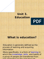 Unit 3 - Education - PPS