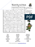 ST Patrick Wordsearch 2