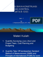 Kuliah Sesi 1 - Quantity Surveyor