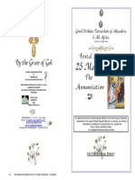 2015-25 Mar - Annunciation - Hymns Only