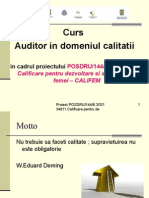 Auditor in Domeniu Calitatii - Suport v6