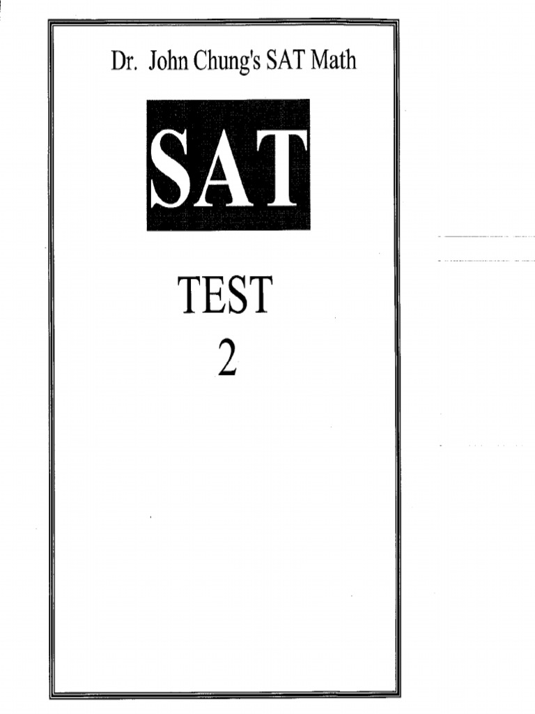 SAT Math Practice Test 02 | PDF