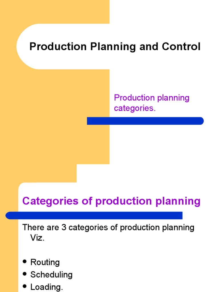 Production Planning and Control | PDF | Systems Science | Systems Theory