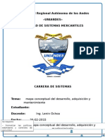 Mapa Conceptual Del Desarrollo, Adquisición y Mantenimiento