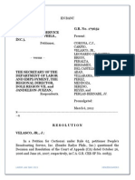 People's Broadcasting Service vs. Sec. of Labor, 2012-Jurisdiction 217, 129, 128 (B)