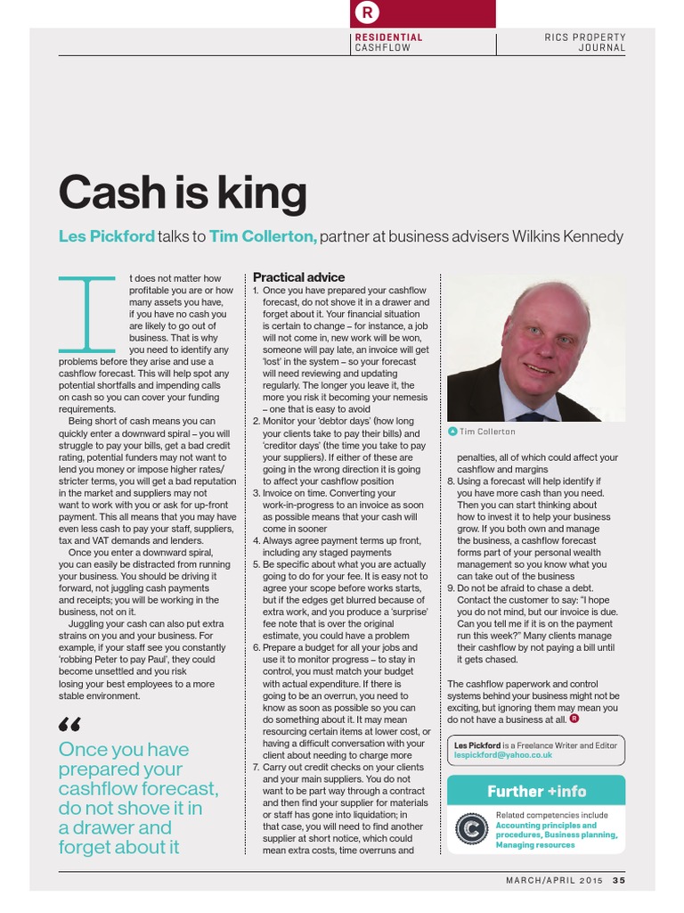 Cash Is King Pdf Invoice Money