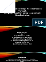 Super Resolution Image Reconstruction Through Bregman Iteration Using Morphologic Regularization