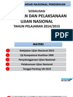 Sosialisasi Ujian Nasional Tahun 2015 Edit