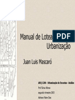 Manual De Loteamentos Urbanos - Juan Luis MascarÃ³