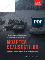 Moartea Ceausestilor Durandin Catherine Color