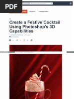 Festive Cocktail Photoshops 3d