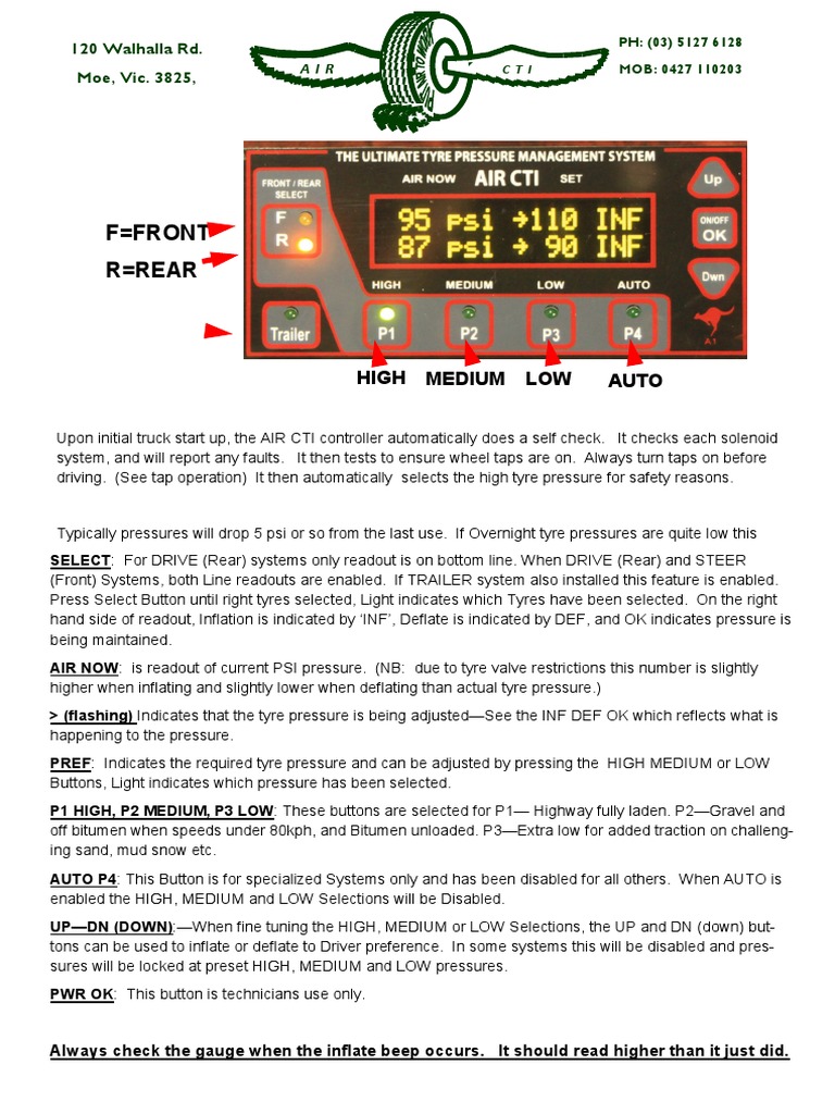 Truck Tire Inflation System Guide | PDF | Business | Technology ...
