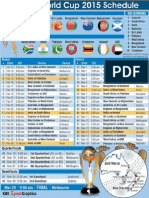 ICC Cricket World Cup 2015 Schedule