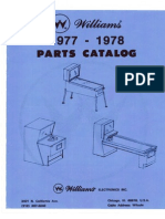 Williams - (1977) Parts Catalog 1977 - 78