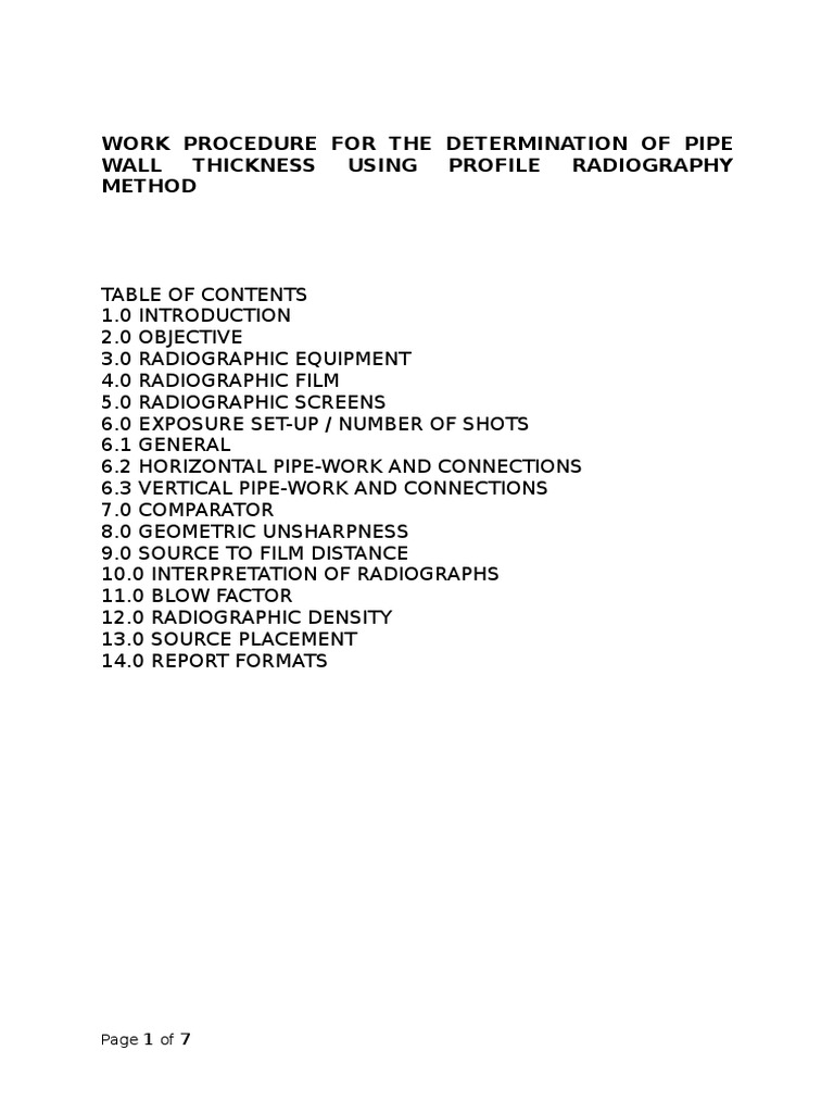 Profile Radiography | PDF | Radiography | Pipe (Fluid Conveyance)