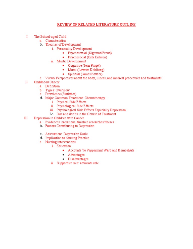 Review of Related Literature Outline | PDF