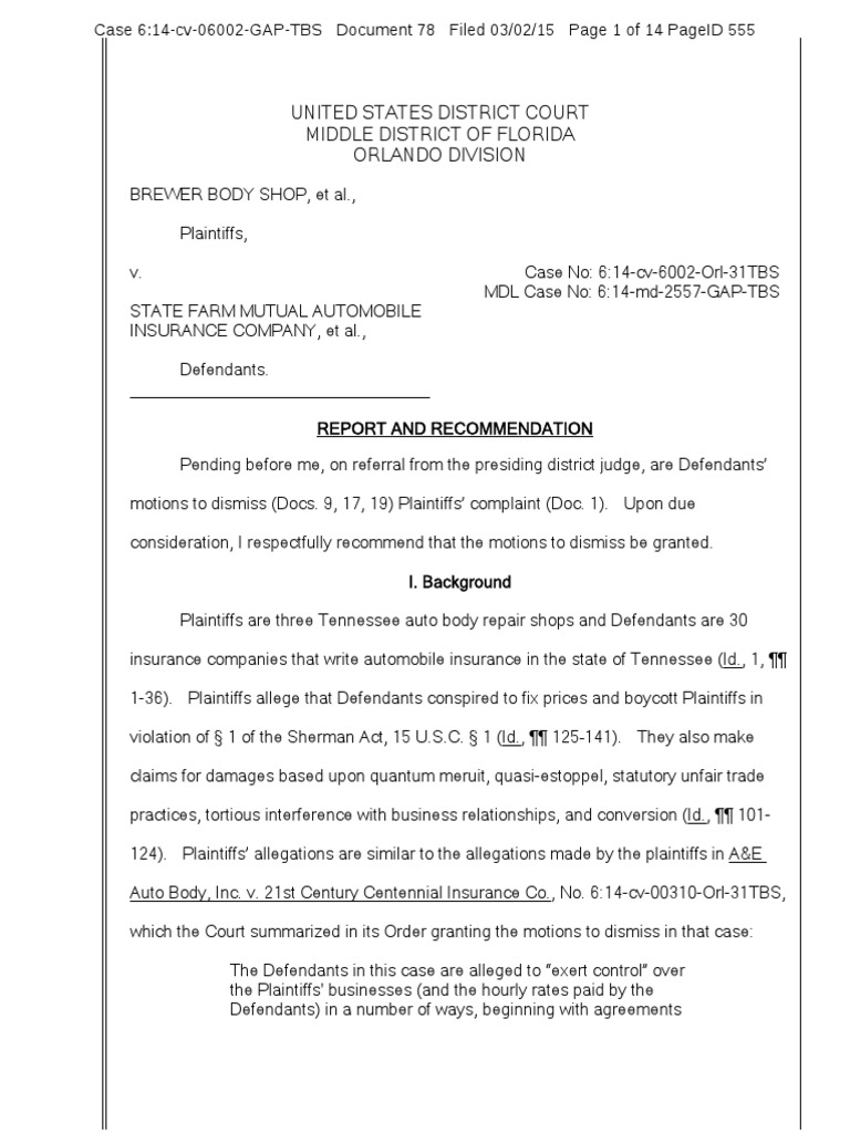 614cv06002GAPTBS (Doc. 78) (Brewer) PDF Tortious Interference