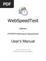 WebSpeedTest UserManual 0.103