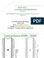 ECE 2211 Microprocessor and Interfacing Chapter 8 The 8088/8086 Microprocessors and their memory and I/O interfaces