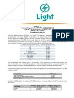 Aneel approves Light Sesa?s Extraordinary Tariff Revision