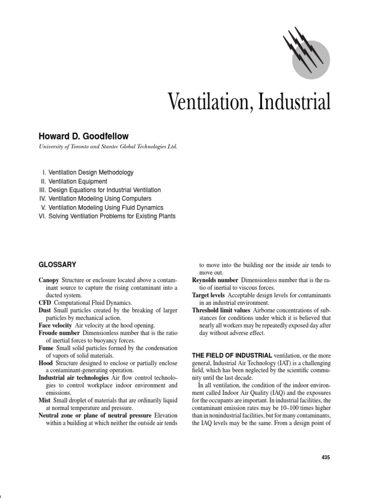Industrial Ventilation Cap PDF Ventilation (Architecture) Air Pollution