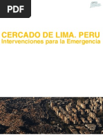 CERCADO DE LIMA. PERU Intervenciones para la Emergencia