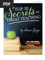 Top 10 Secrets to Great Teaching