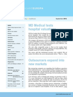 MD Medical Tests Hospital Valuations: September 2012