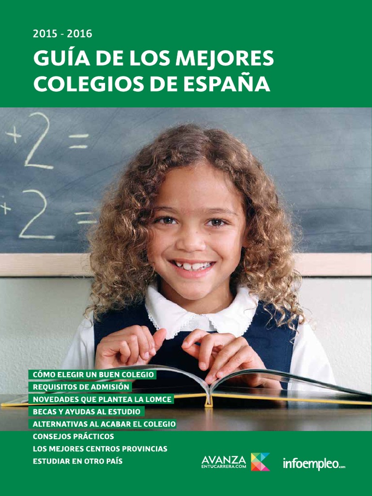 Guía de Los Mejores Colegios de España 2015-2016 | PDF | Educación  Secundaria | Educación primaria