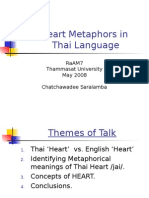 Heart Metaphors in Thai 