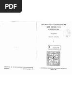 Relaciones J Histórico Geográficas de La Gobernación | PDF