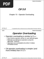 Chapter 13 - Operator Overloading