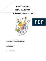 Proyecto Banda Musical 2015