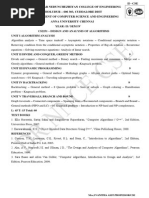 Cs2251 - Design and Analysis of Algorithms Unit I Algorithm Analysis