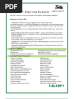 Download Tally ERP 9 Feature List by naresh buccha SN25756400 doc pdf