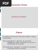Geradores de Malha - FEA